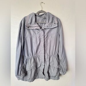 Chicos Utility Lightweight Jacket in Gray